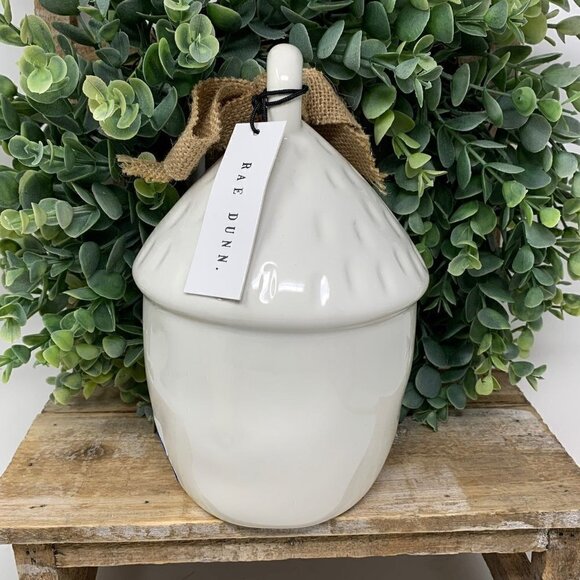 Rae Dunn Tiki Autumn White Birdhouse Artisan Collection by Magenta - Picture 3 of 5